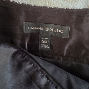 Banana Republic Black Tweed Skirt